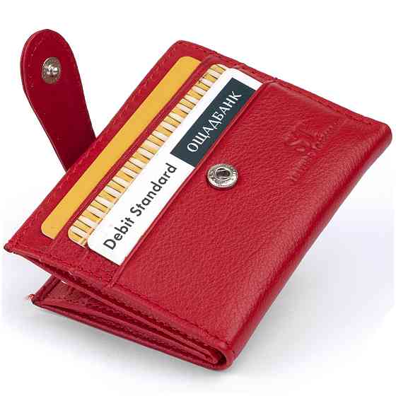 Гаманець-візитниця ST Leather 19211 Червоний Київ