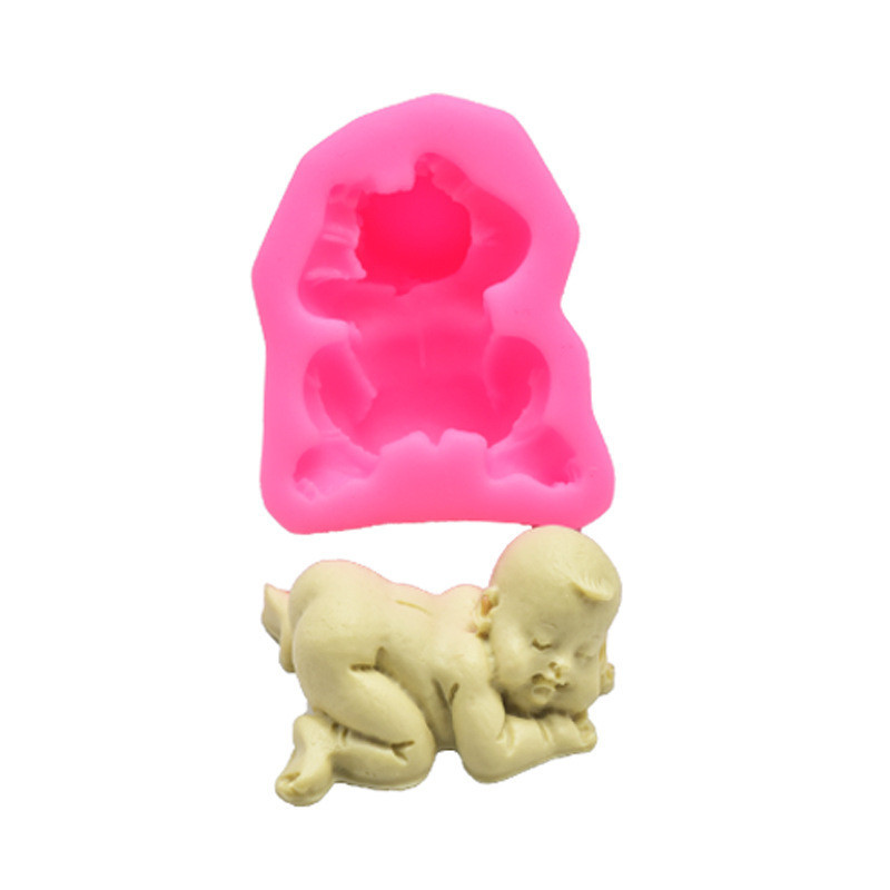 Молд силіконовий Малюк 62 на 52 мм рожевий Київ - фото 7