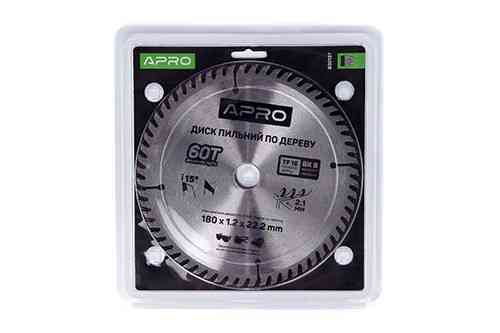 Диск пиляльний для дерева 180х22,2 (20)х60Т APRO Рівне