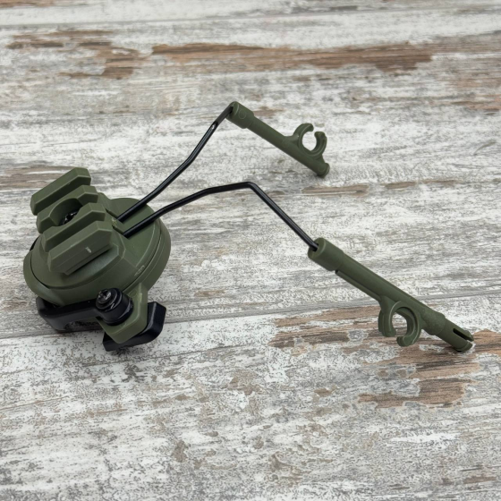 Компактний затискний адаптер для активних навушників на шолом 19-22 мм, універсальний комплект для спорту та мототехніки Київ