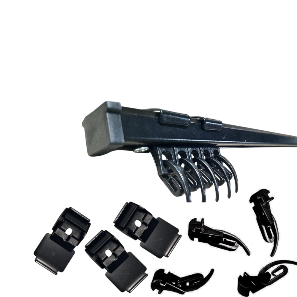 Потолочный карниз для штор KS (в сборе со смартами) черный Бровары - изображение 1