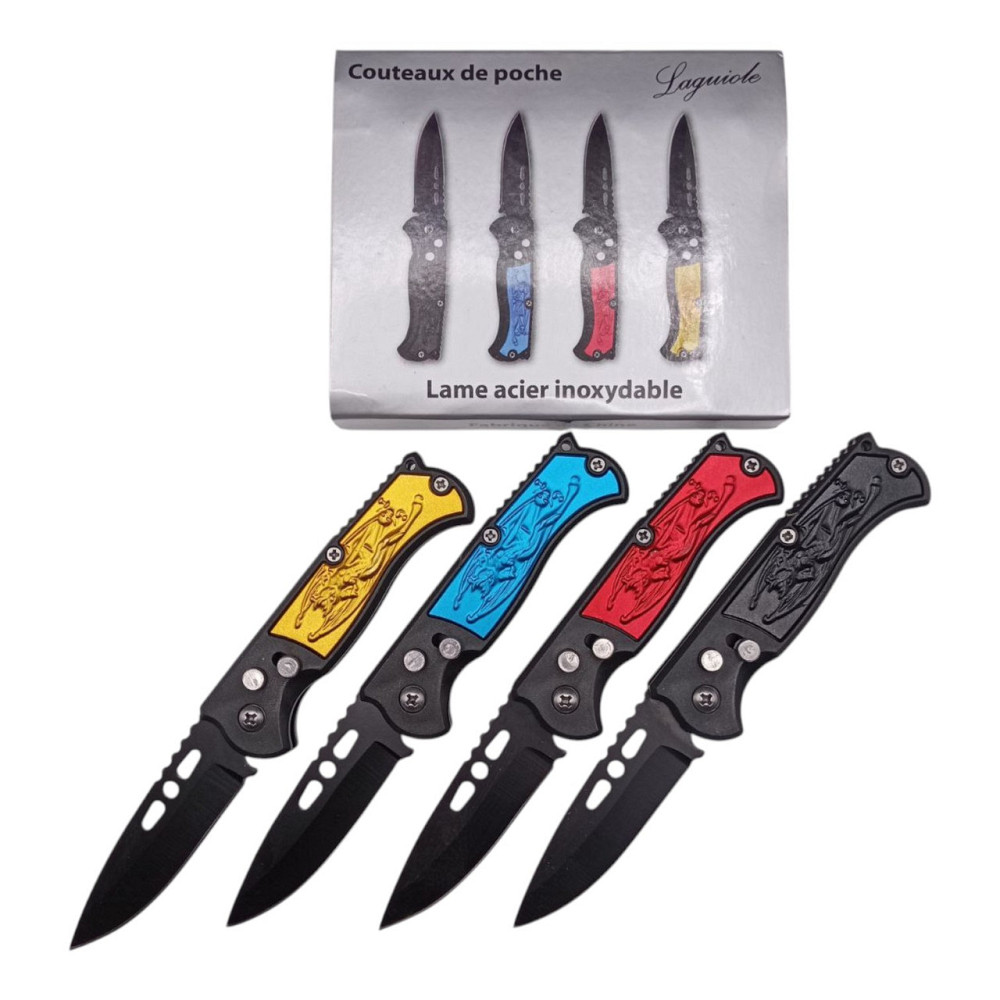 Нож выкидной Stainless КА018 комплект 4 ножа Днепр - изображение 1