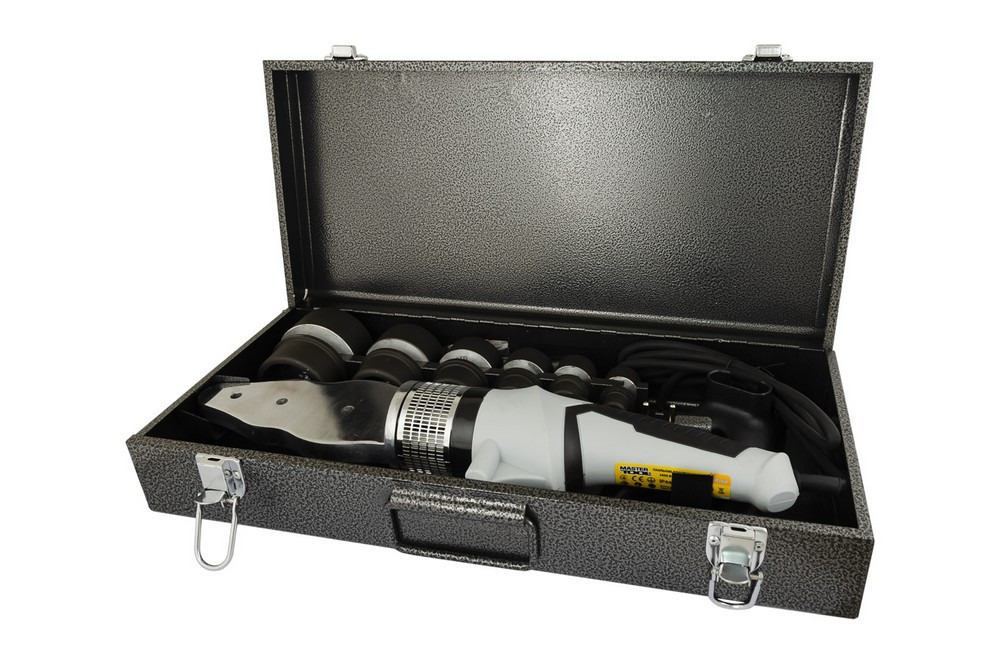 MASTERTOOL Паяльник для пластикових труб MASTERTOOL 20-63 мм 2450 Вт/220 V/50 Hz 0-300°С IP44 L Коломия - фото 5