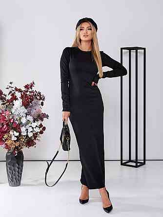 Женское элегантное романтичное платье макси рибана с начесом Одесса