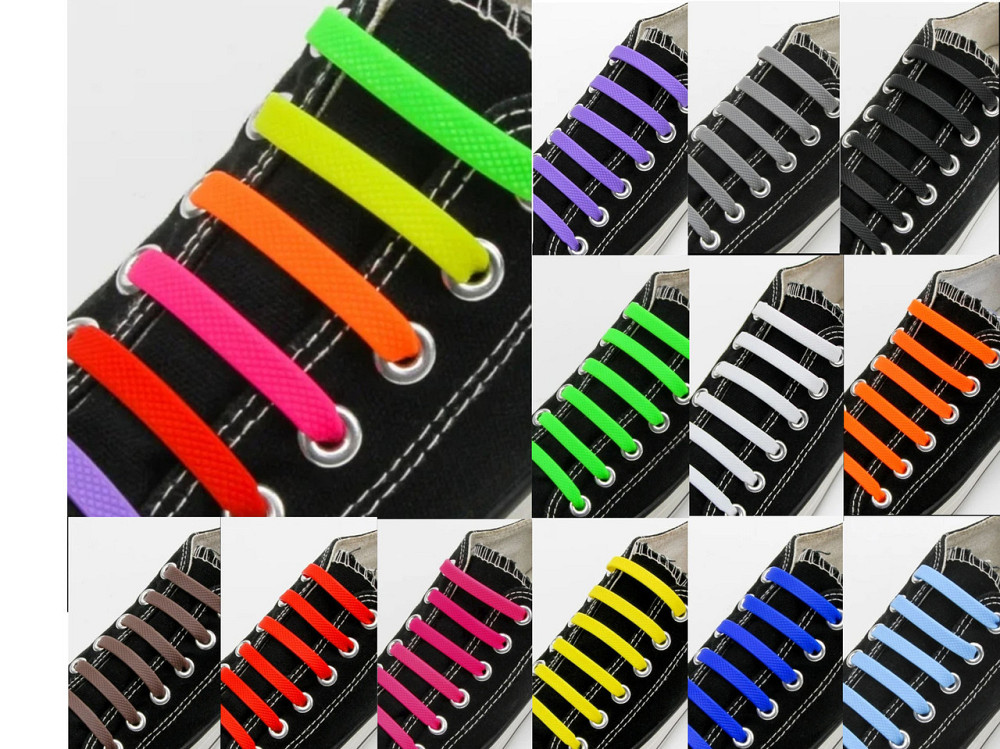 Шнурки силіконові ліниві 12 шт Сміла - фото 1