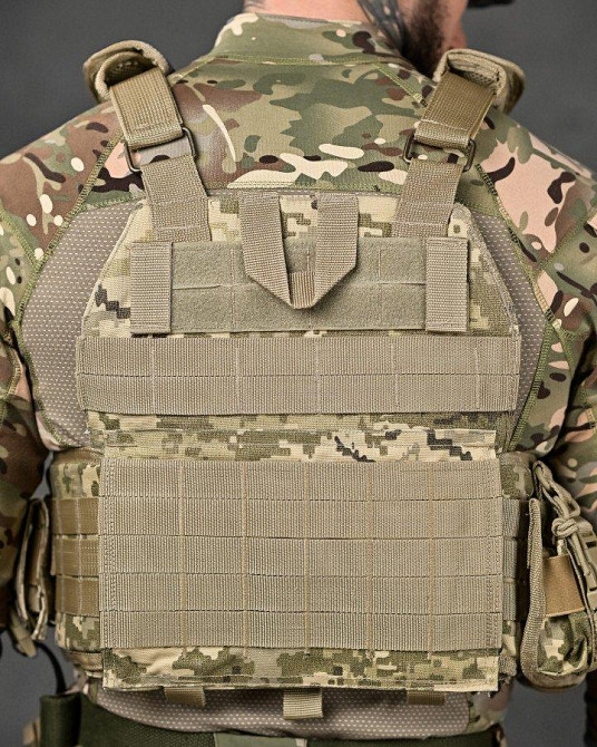 Плитоноска Single Sword 4 точки швидкого скидання пікселів ТН6600 Одеса - фото 4