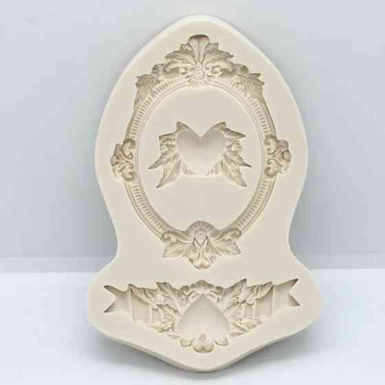 Молд силиконовый Рамки 125 на 75 мм серый Киев