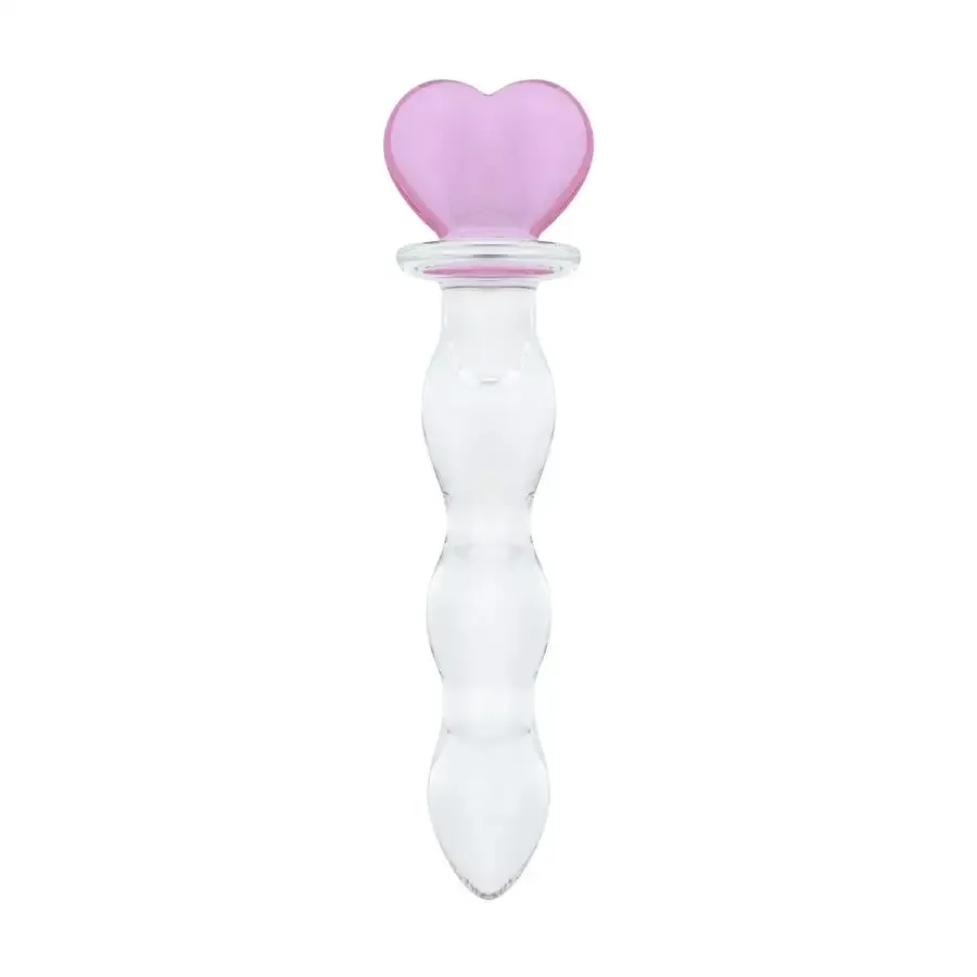 Стеклянная анальная цепочка Gildo Glass Butt Plug Heart Shape No. 35 Львов - изображение 2
