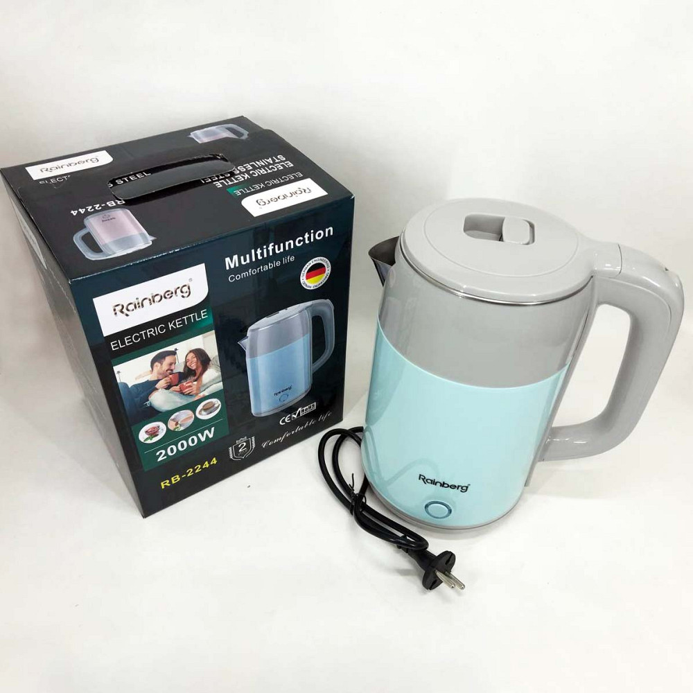 Электрочайник пластик, Электрочайник с индикатором включения, Бесшумный чайник, Тихий бытовой чайник OR-83 Львов - изображение 7