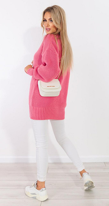 Свитер с шарфом крупной вязки (48-52) Киев - изображение 4