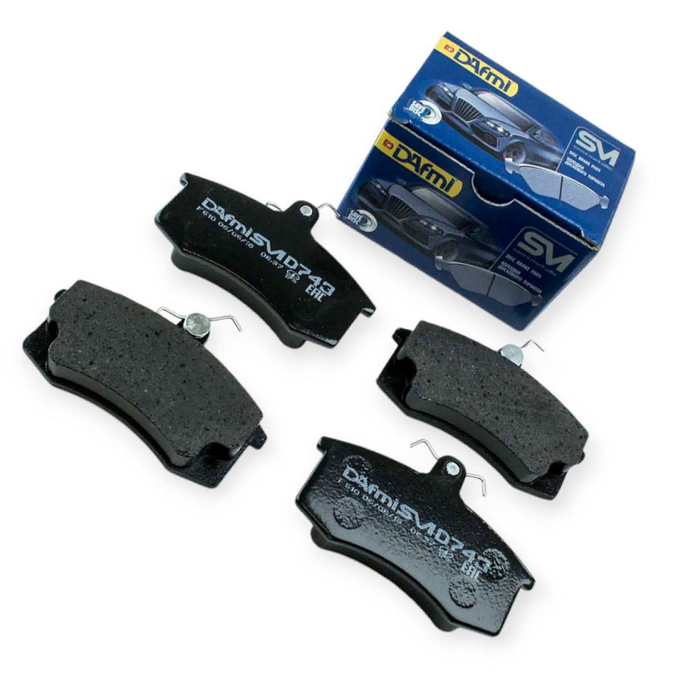 Колодки гальмівні 2108, 2109, 21099, 2113-2115 передні (Dafmi Semi Metallic - середня) (к-кт 4 шт) Мукачево - фото 1
