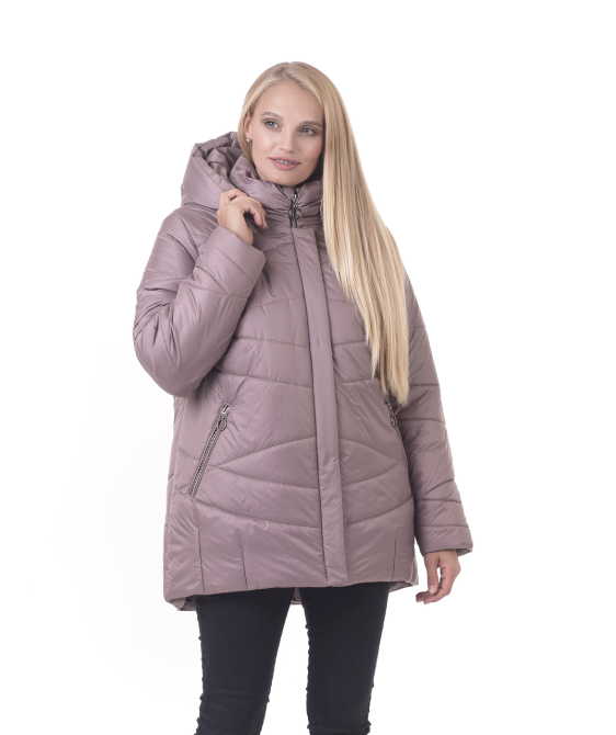 Стильный зимний женский пуховик с капюшоном Киев - изображение 1