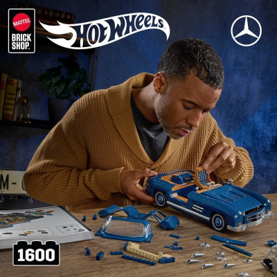 Конструктор Hot Wheels Brick Shop Mercedes-Benz 300 SL 1600 деталей (HWW25) Винница - изображение 6