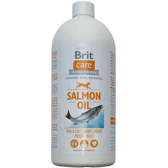 Масло лосося Brit Care Salmon Oil для собак (для кожи и шерсти) 1 л Винница