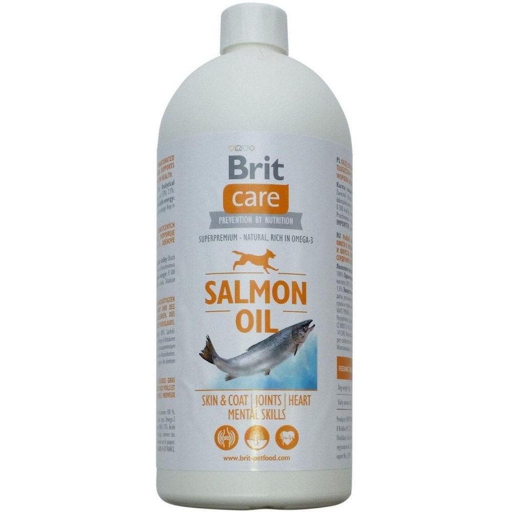 Олія лосося Brit Care Salmon Oil для собак (для шкіри і шерсті) 1 л Вінниця - фото 1