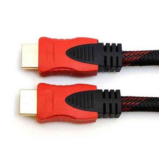 Кабель усиленный 5м переходник адаптер HDMI-HDMI папа-папа аудио видео шнур в обмотке RO-80 Львов