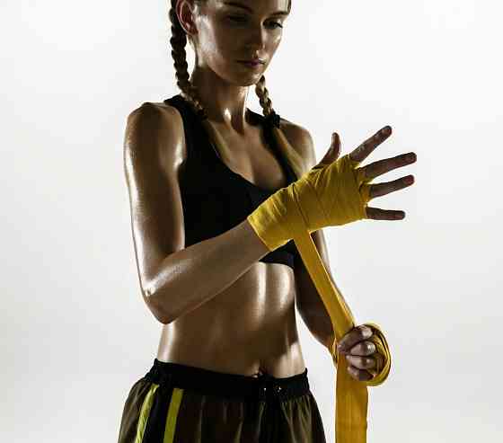 Бинти для боксу Power System PS-3404 Yellow (4 м) Луцьк