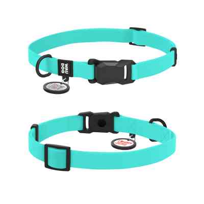 Ошейник для животных WAUDOG Magnet c QR паспортом, магнитная пряжка-фастекс S тиффани (279427) Винница