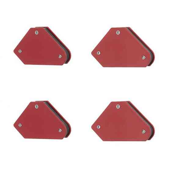 Набір тримачів магнітних для зварювання, 4 шт, 45°, 90°, 135°, 4 кг, 53×37×47×7 мм INTERTOOL MW-0008 Киев