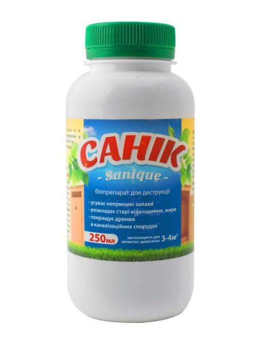Біопрепарат для вигрібних ям 250мл на 3-4 куб/м Санік Харків - фото 1