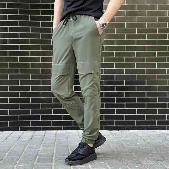 Чоловічі штани джогери з кишенями світлий хакі Pobedov Vershyna Київ