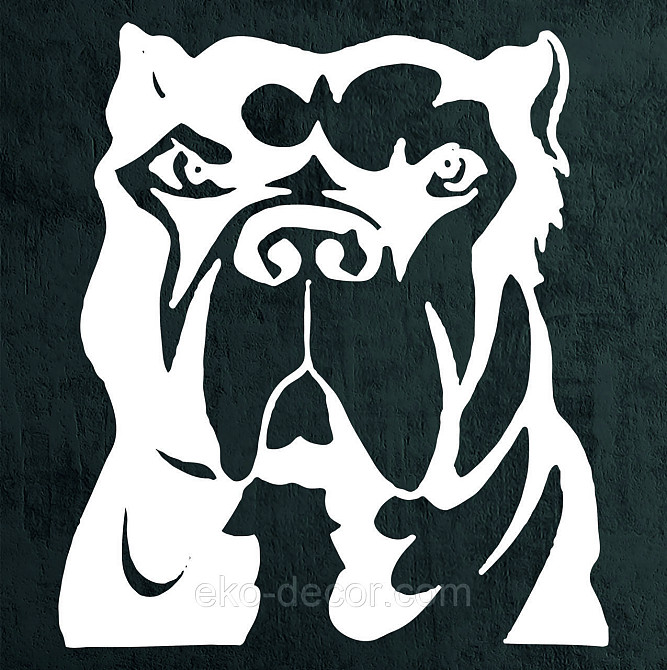 Декоративне настінне Панно «Кане-корсо», Декор на стіну 50*44 см., Білий Київ - фото 6