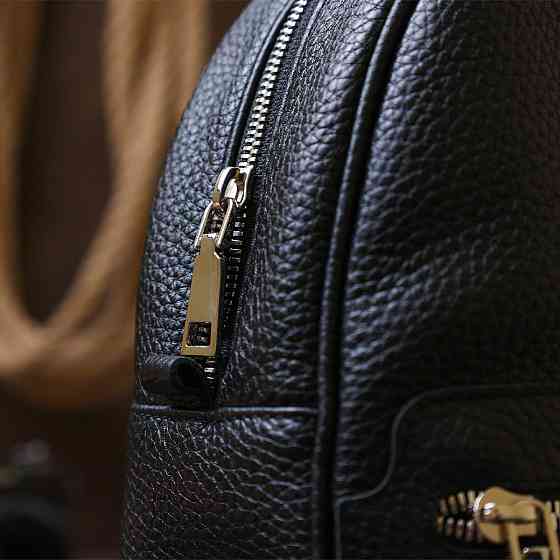 Женский рюкзак из натуральной кожи Черный (SHVIGEL) Киев