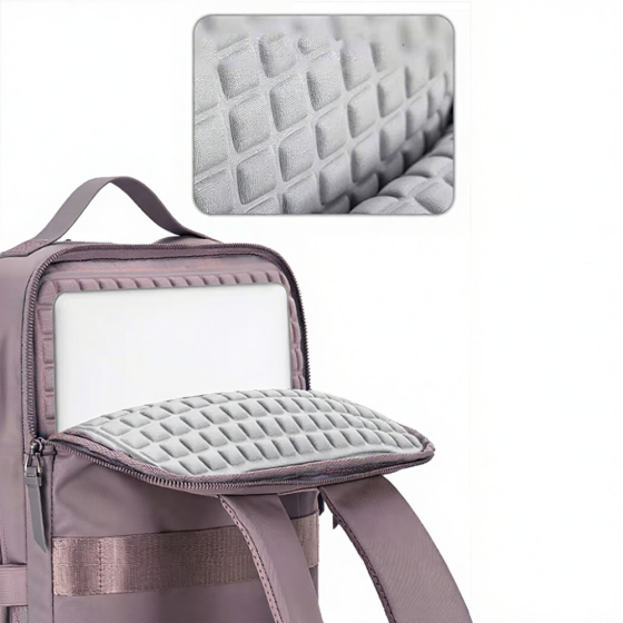 Рюкзак міський для ноутбука з протиударним відділенням, дорожній для подорожей 41х30х13 см, фіолетовий Кам'янець-Подільський