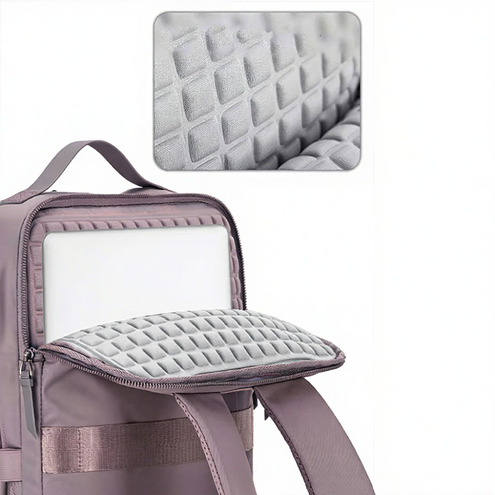 Рюкзак городской для ноутбука с противоударным отделением, дорожный для путешествий 41х30х13 см,фиолетовый Каменец-Подольский - изображение 3