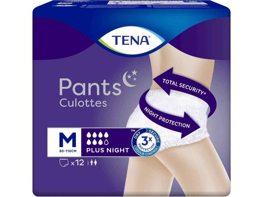Подгузник-трусы д/дорос Pants Plus Night Medium 12шт 7кап ТМ Tena Solmir Киев - изображение 1