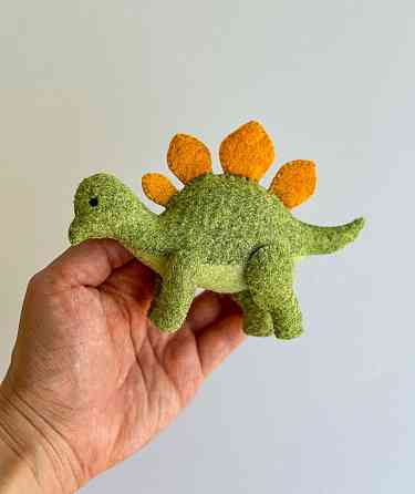 Мягкая фетровая игрушка динозавр стегозавр ручной работы – безопасная развивающая игрушка Киев