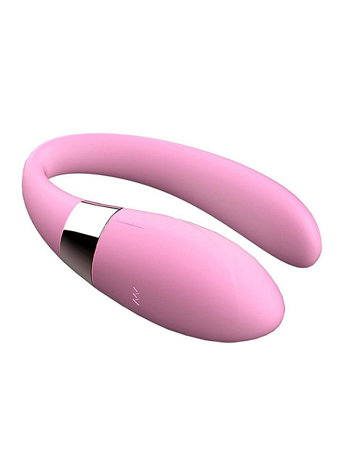 Вібратор для пар - V-Vibe Pink, USB, 7 Function, Remote Control Sex Aura Київ - фото 2