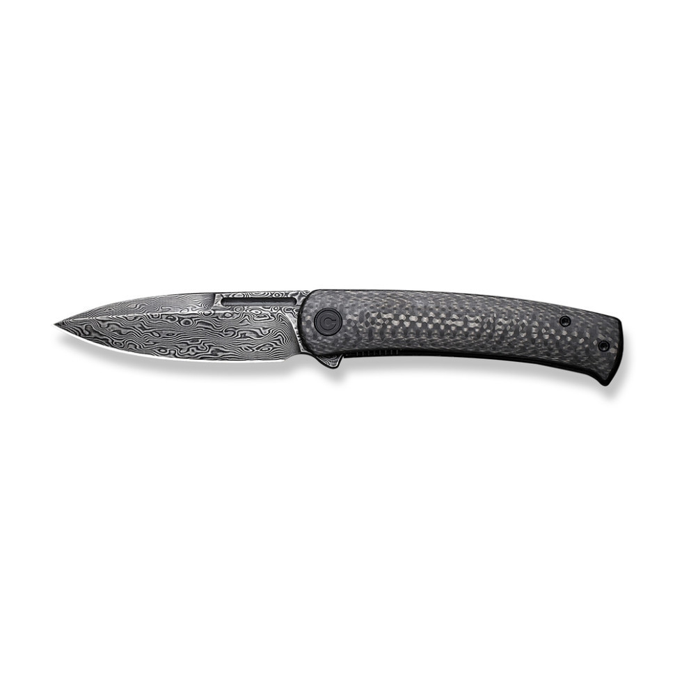 Ніж складаний туристичний Civivi Caetus Flipper, (8.8 см) Damascus / Carbon Fiber Київ - фото 8