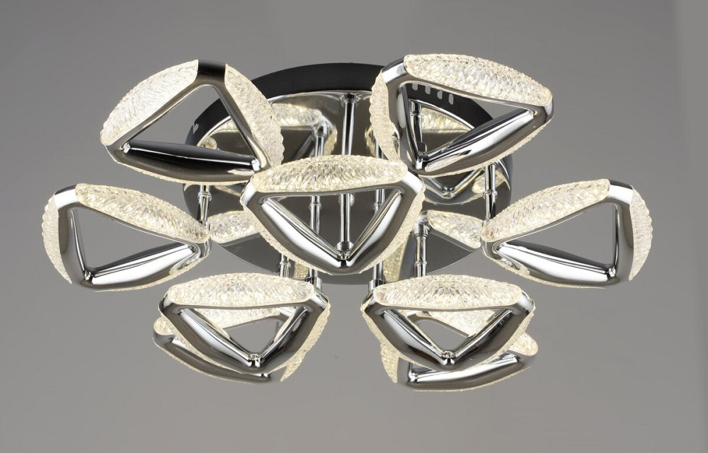 Люстра світлодіодна акрилова Sirius B YH1302/9 CH 54W Коломия - фото 1