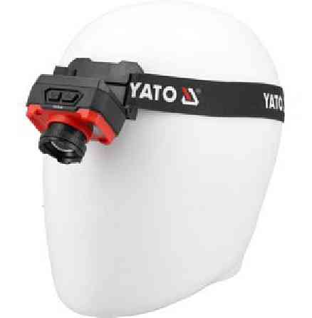 Ліхтар на чоло діодний YATO; живл. Li-Po акумулят 3,7 В, 1,2 АГод, 3 режими на відстань 35/ 60/ 87 Одеса