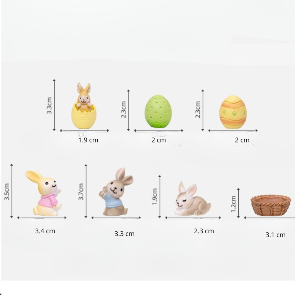 Набор фигурок Кролики с Крашенками  7 шт Одесса - изображение 2