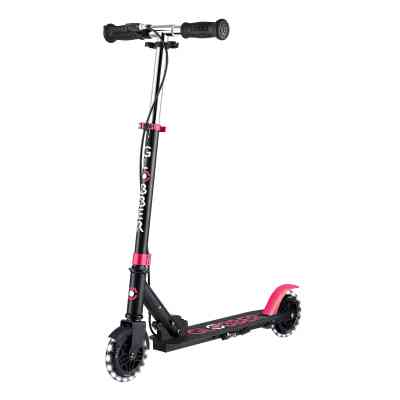 Самокат Globber Flow Element Junior Lights LED, чорно-рожевий (729-110) Вінниця