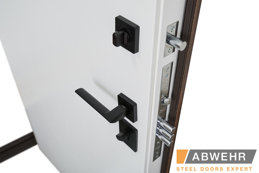 Двери входные, квартирные ABWEHR. Модель 251 LAGUNA Цвет Дуб табак / Белый Киев - изображение 6