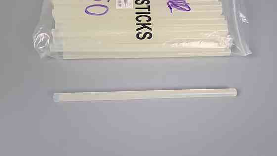 Клей стержень для пистолета тонкий 8мм 25см прозрачный (1 шт) Харьков