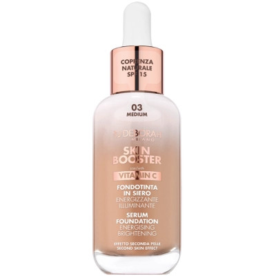 Тональная основа Deborah Skin Booster Serum Foundation Vitamin C SPF15 03 - Medium 30 мл (8009518414394) Винница - изображение 1