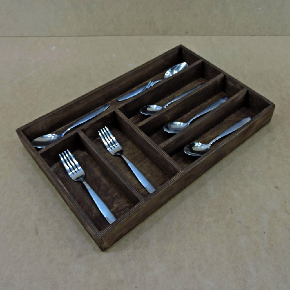 Лоток для столових приладів "Кальде" мокко Миколаїв - фото 3