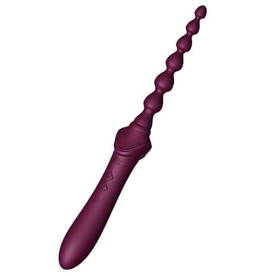 Мультифункціональний вібратор Zalo — Bess 2 Velvet Purple, 4 насадки, підігрів Sex Aura Київ