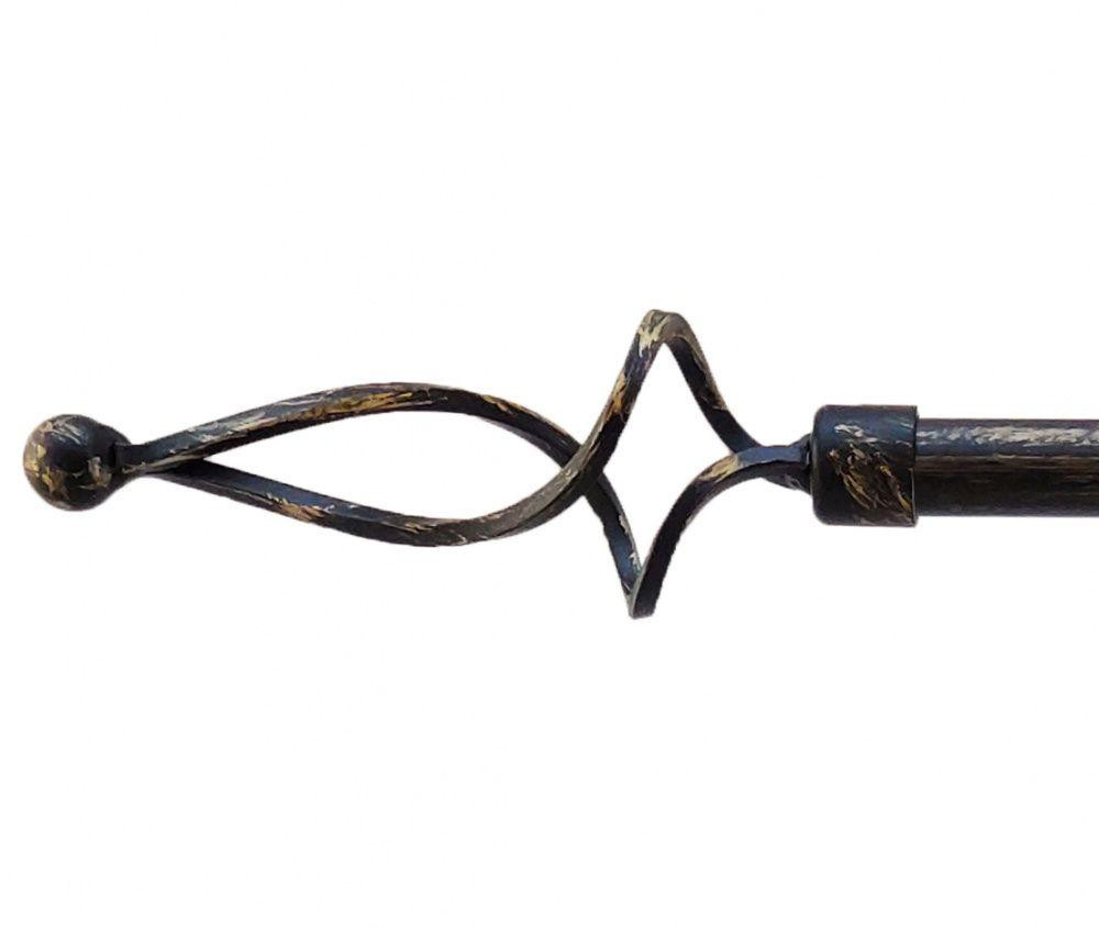 Закінчення для карнизу Orvit АЖУР ХВИЛЯСТИЙ 16 мм ЧОРНЕ ЗОЛОТО Львов - изображение 1