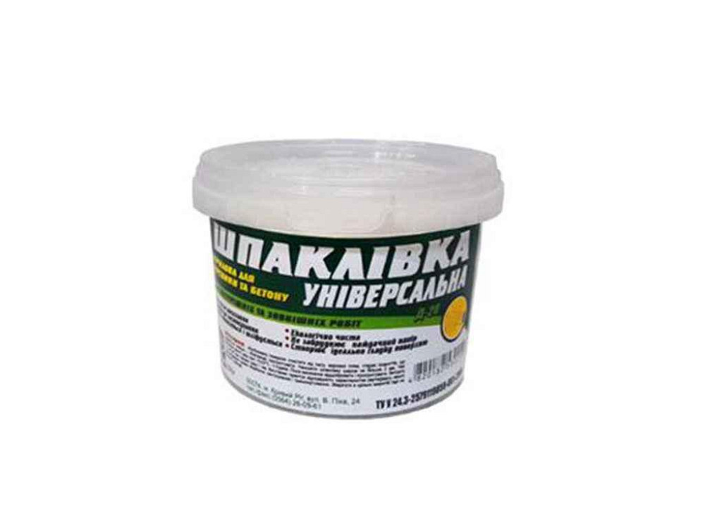 Шпатлівка акрилова (Універсальна) 1,5кг ТМ РОДАCOLOR Київ - фото 1