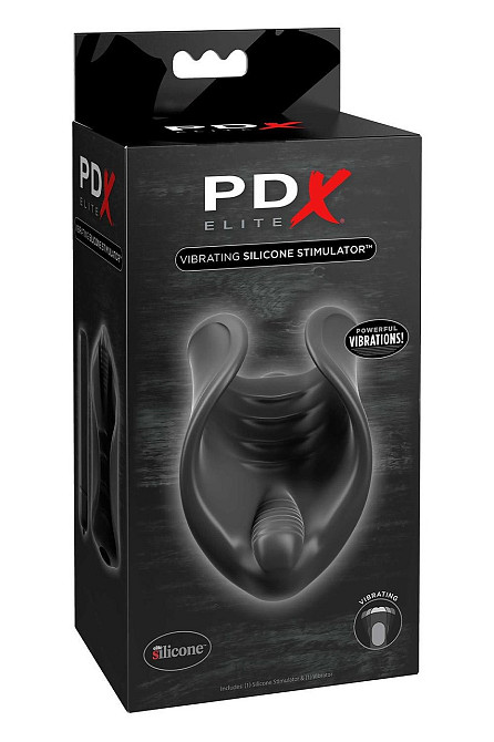 Мастурбатор с вибропулей Pipedream PDX Elite нереалистичный, черный, 10 см Sex Aura Киев - изображение 4
