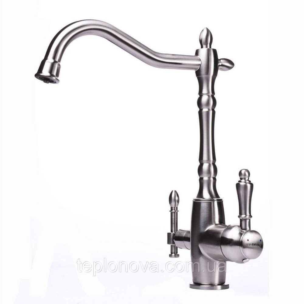 Смеситель для кухни под осмос Globus Lux LAZER GLLR-1000-8-STSTEEL Черновцы - изображение 1