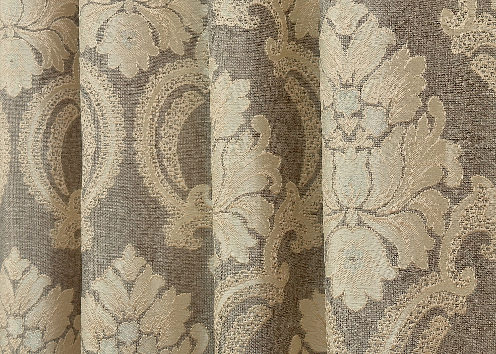 Комплект готових штор VR-Textil Льон Корона Марія № 1271ш Капучино з бежевим 100х270 см 2 шт (31-542) Київ - фото 7