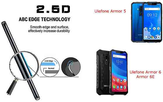 Захисне скло ArmorGlass для Ulefone Armor 5, Armor 6, Armor 6E – стійке до подряпин та ударів Київ