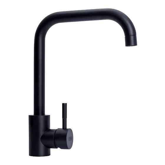 VALESO Мийка гранітна 7950 SELENA (чорна) + сифон 1041 + змішувач BG77 (чорний) Київ