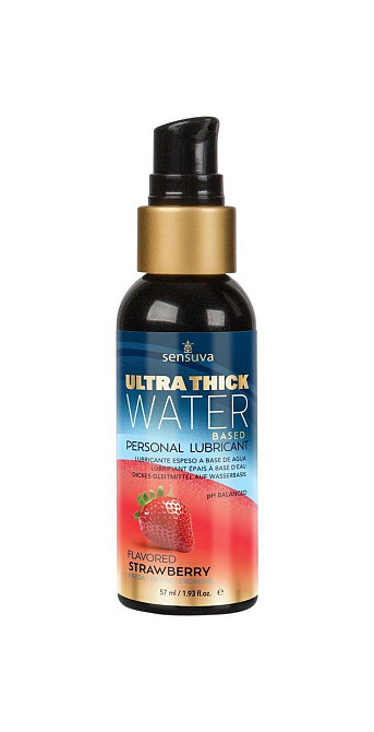 Густа змазка на водній основі Sensuva UltraThick Water-Based Strawberry (57 мл) без парабенів Sex Aura Київ - фото 1
